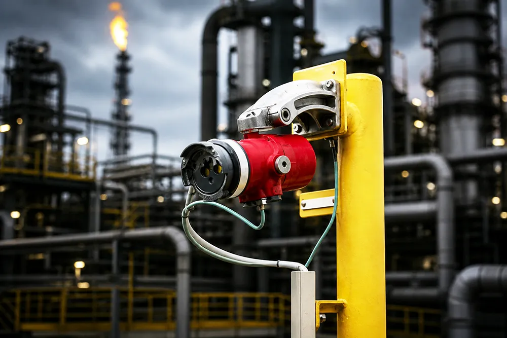 gas detector industrial oil and gas setting