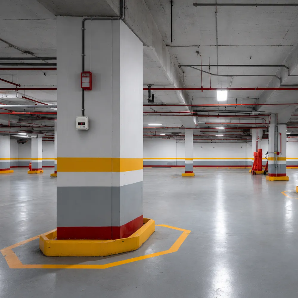 underground parking garage co2 detector